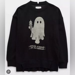 Aerie the chill crew sweatshirt ghost